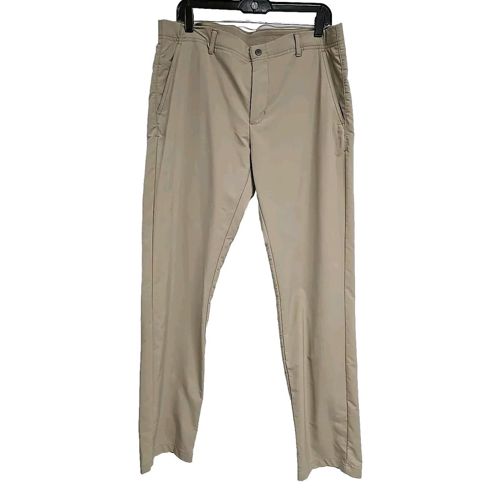 Greg Norman Golf Chino Pants Beige Tan Pockets Men's Size 34x32 EUC